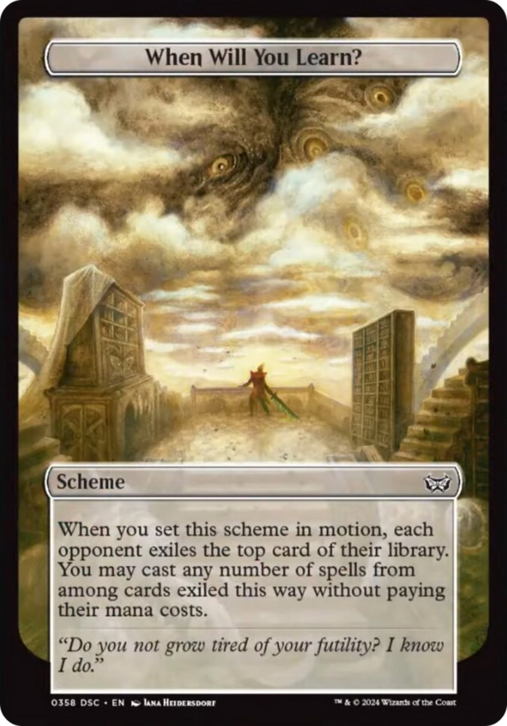 When Will You Learn? (Full Art) [Duskmourn: Archenemy] | Webway Games