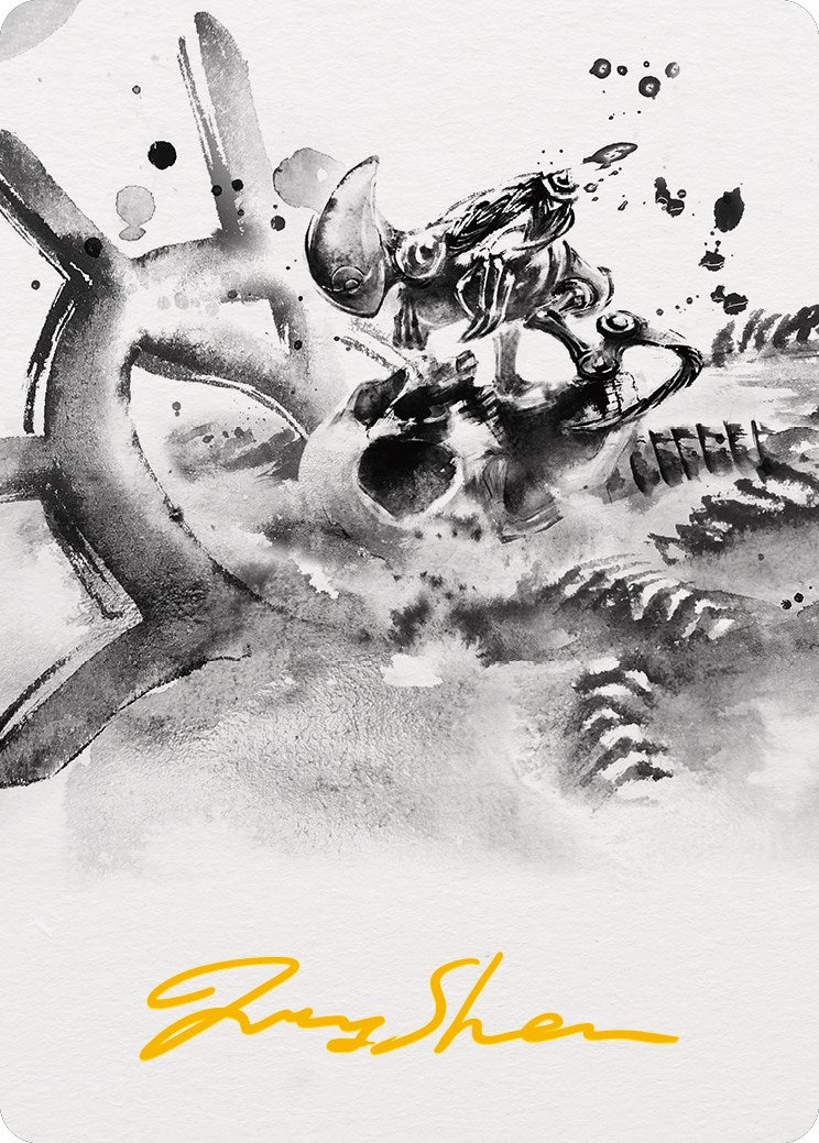 Myr Convert Art Card (Gold-Stamped Signature) [Phyrexia: All Will Be One Art Series] | Webway Games