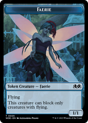 Faerie // Food (0012) Double-Sided Token [Wilds of Eldraine Tokens] | Webway Games
