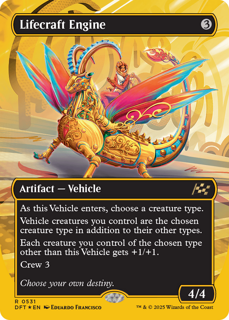 Lifecraft Engine (Borderless) (First-Place Foil) [Aetherdrift] | Webway Games