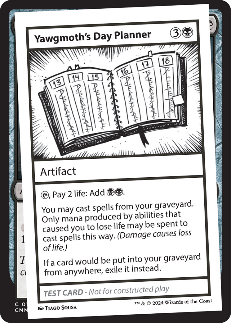 Yawgmoth's Day Planner [Mystery Booster 2 Playtest Cards] | Webway Games