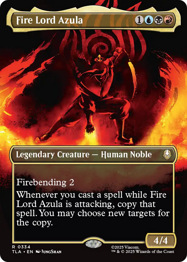 Fire Lord Azula (0334) (Borderless) [Avatar: The Last Airbender] | Webway Games