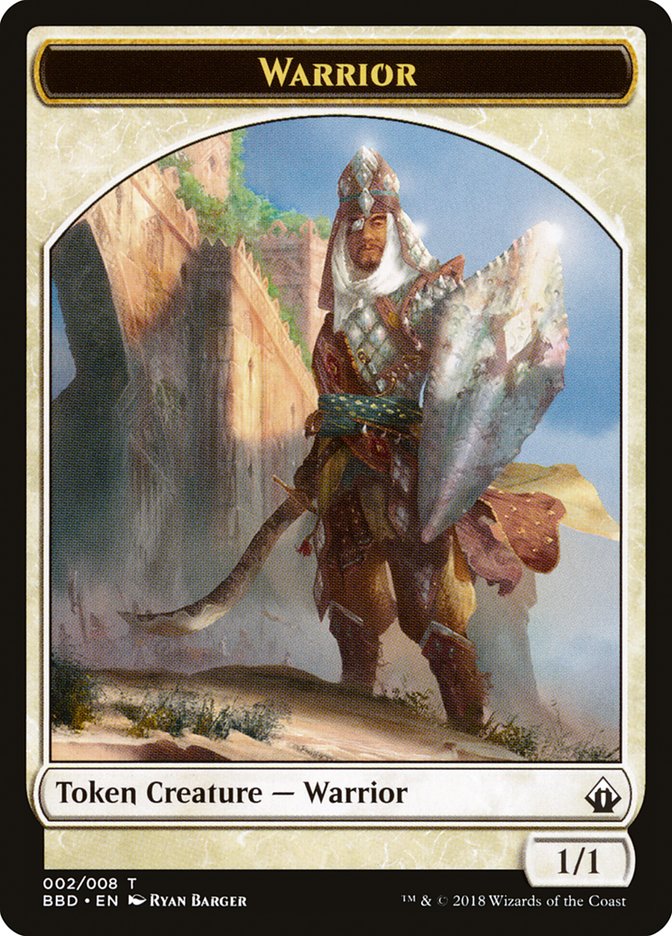 Warrior Token [Battlebond Tokens] | Webway Games