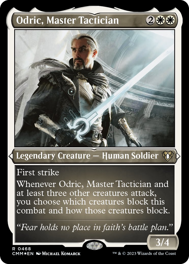 Odric, Master Tactician (Foil Etched) [Commander Masters] | Webway Games