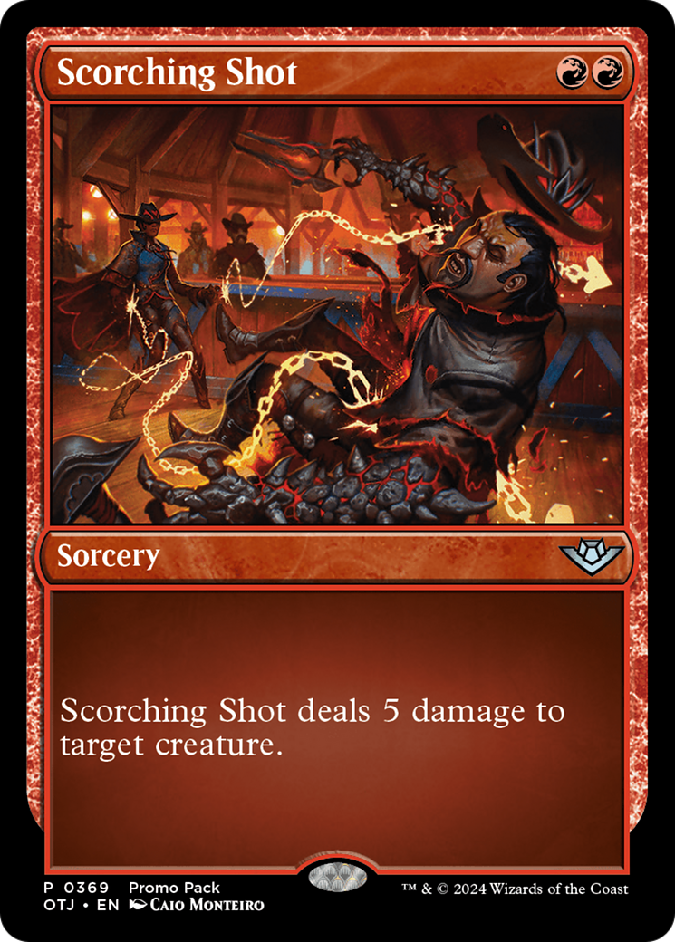 Scorching Shot (Promo Pack) [Outlaws of Thunder Junction Promos] | Webway Games