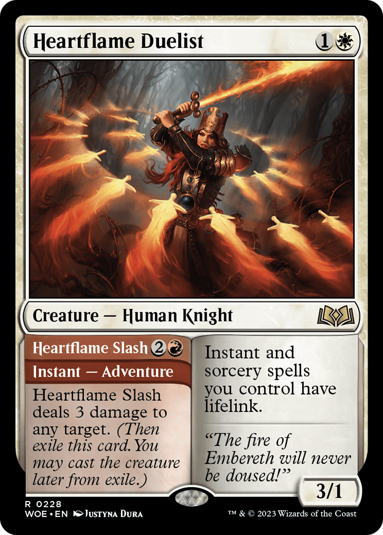 Heartflame Duelist // Heartflame Slash [Wilds of Eldraine] | Webway Games