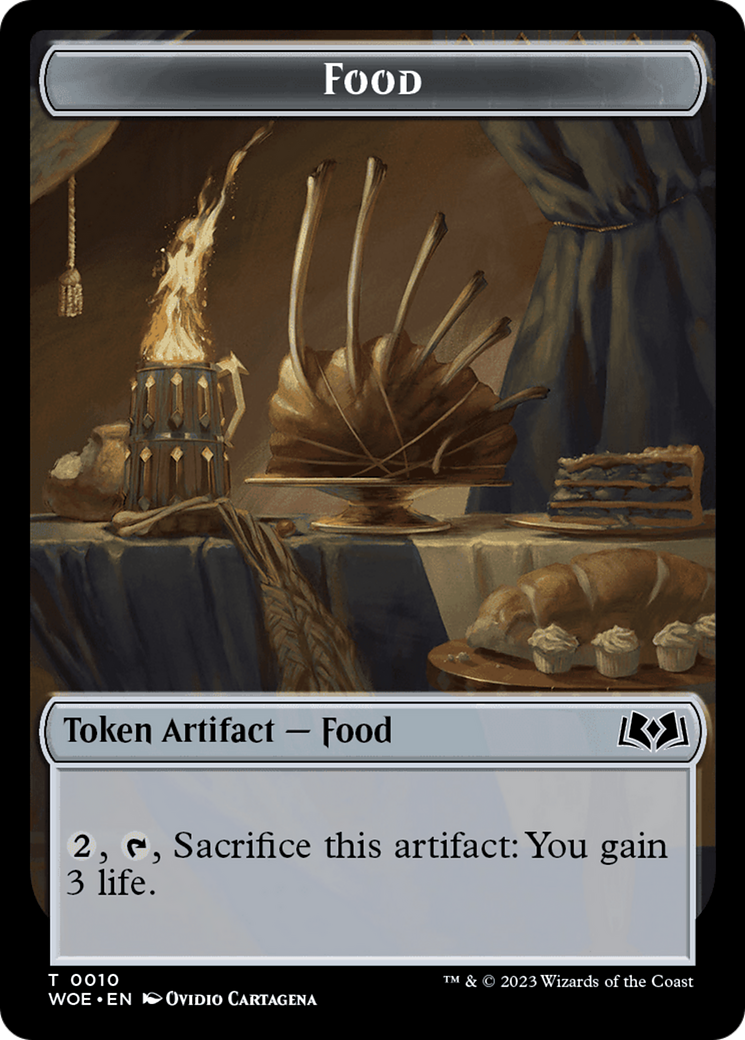 Treasure // Food (0010) Double-Sided Token [Wilds of Eldraine Tokens] | Webway Games