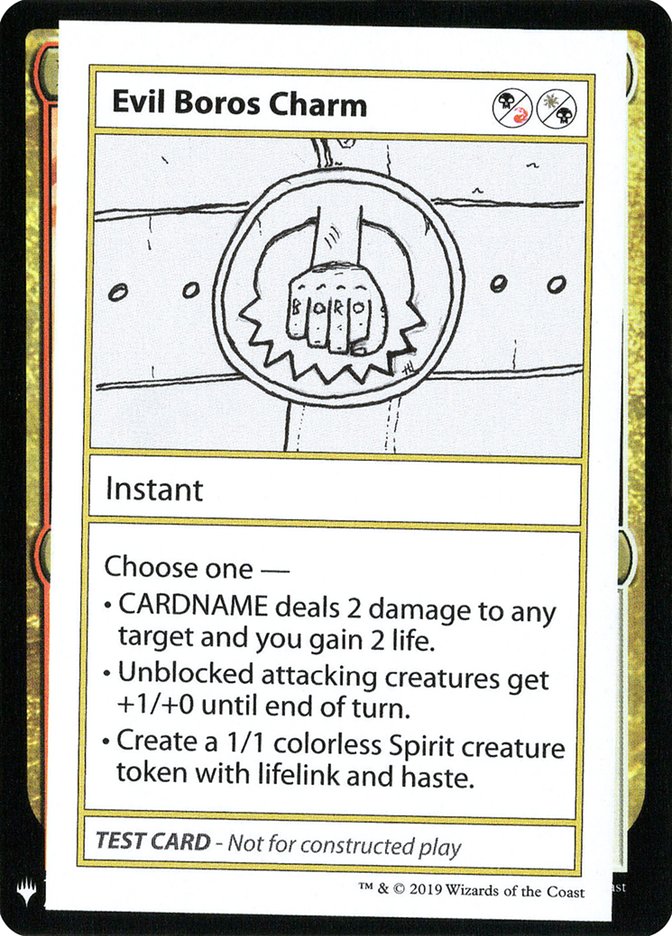 Evil Boros Charm [Mystery Booster Playtest Cards] | Webway Games