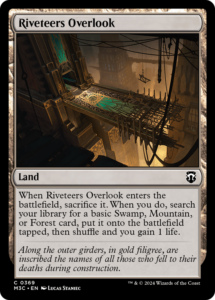 Riveteers Overlook (Ripple Foil) [Modern Horizons 3 Commander] | Webway Games