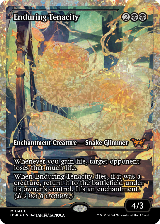 Enduring Tenacity (Japan Showcase Fracture Foil) [Duskmourn: House of Horror] | Webway Games
