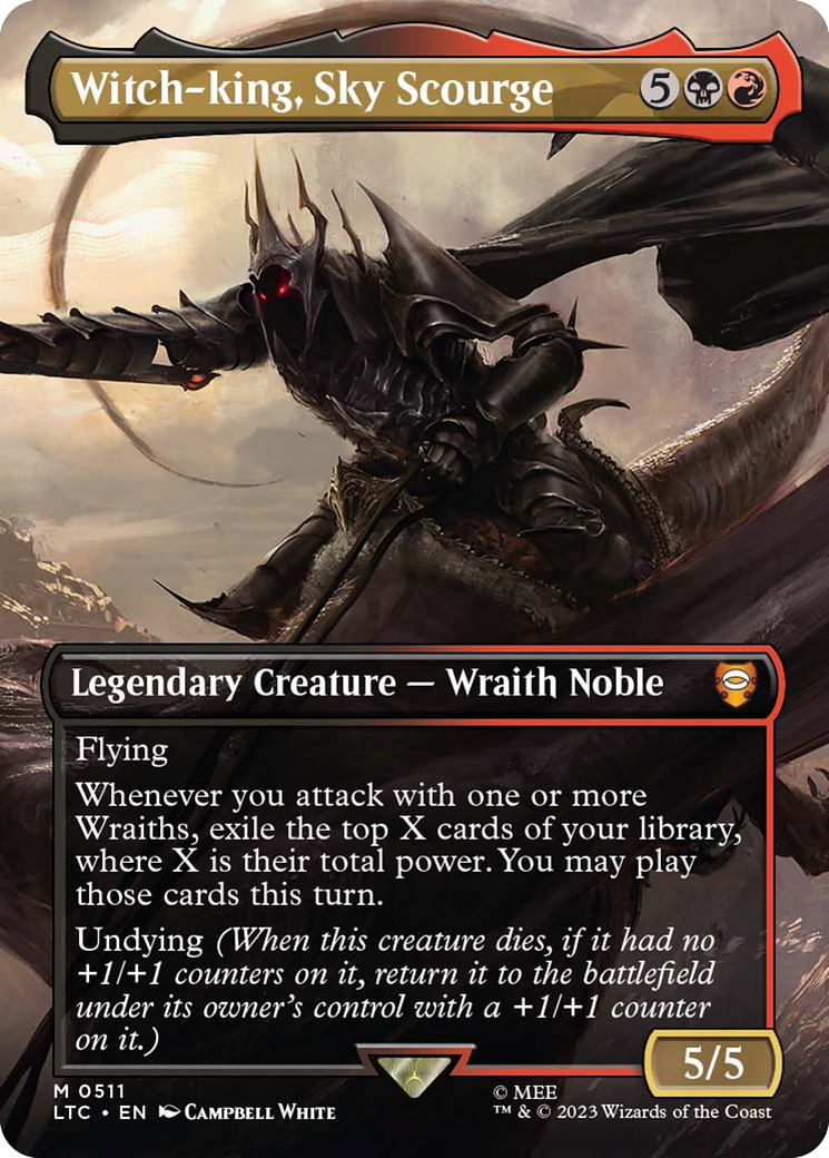 Witch-king, Sky Scourge (Borderless) [The Lord of the Rings: Tales of Middle-Earth Commander] | Webway Games