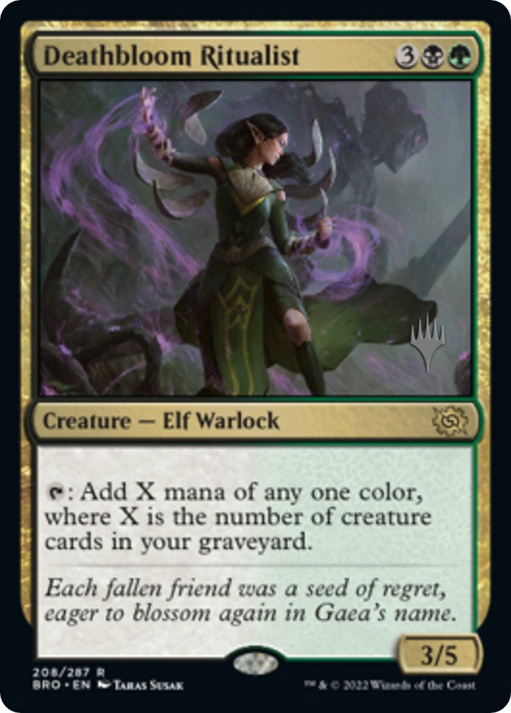 Deathbloom Ritualist (Promo Pack) [The Brothers' War Promos] | Webway Games