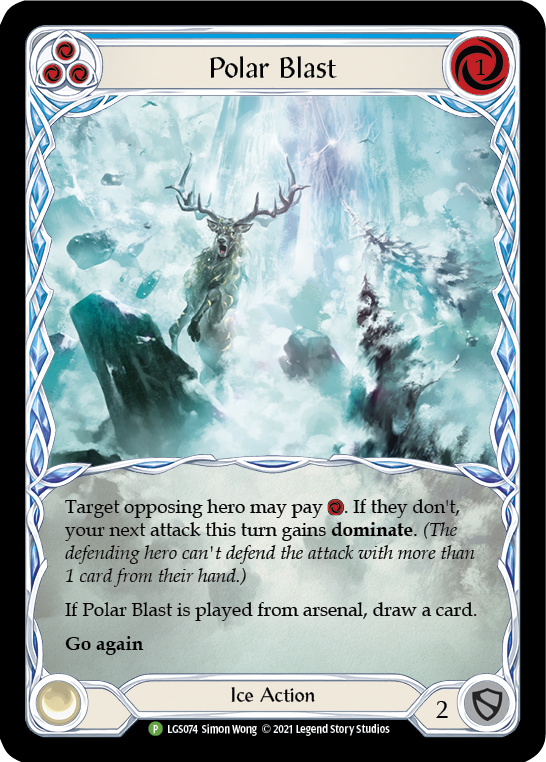 Polar Blast (Blue) [LGS074] (Promo)  Rainbow Foil | Webway Games