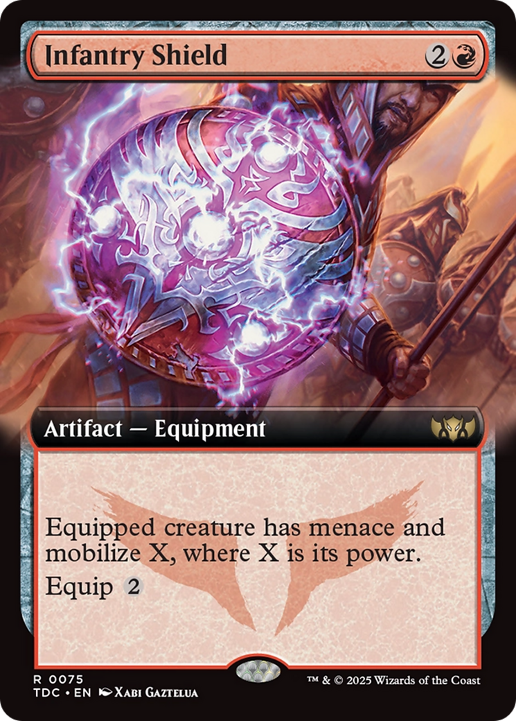 Infantry Shield (Extended Art) [Tarkir: Dragonstorm Commander] | Webway Games