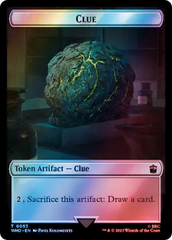 Fish // Clue (0053) Double-Sided Token (Surge Foil) [Doctor Who Tokens] | Webway Games