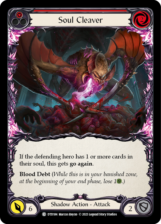 Soul Cleaver (Red) [DTD184] (Dusk Till Dawn)  Rainbow Foil | Webway Games