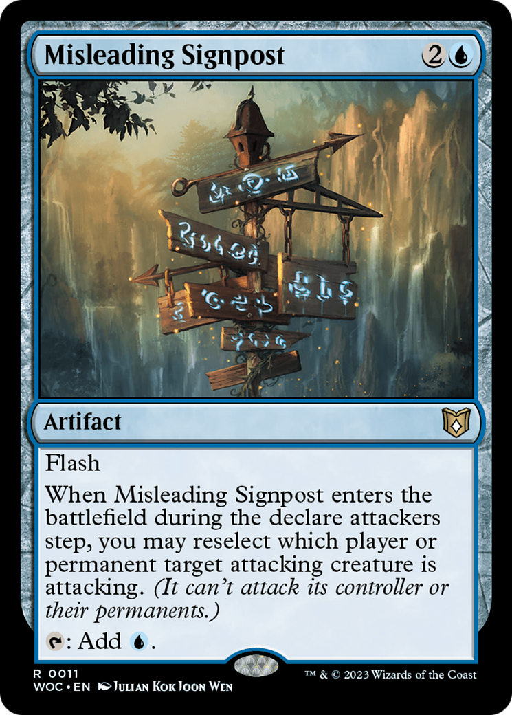 Misleading Signpost [Wilds of Eldraine Commander] | Webway Games