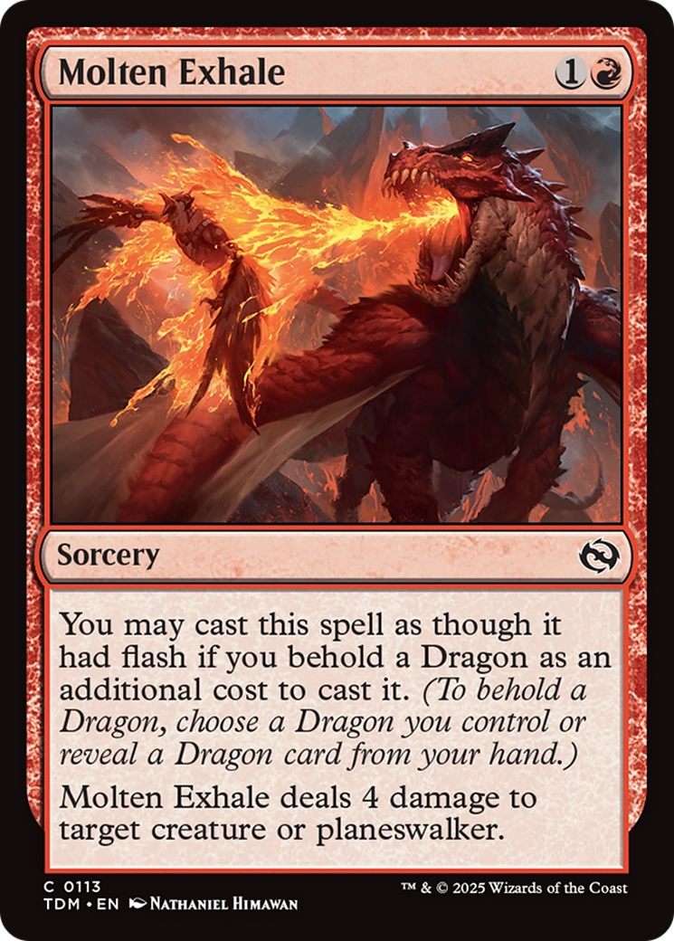 Molten Exhale [Tarkir: Dragonstorm] | Webway Games