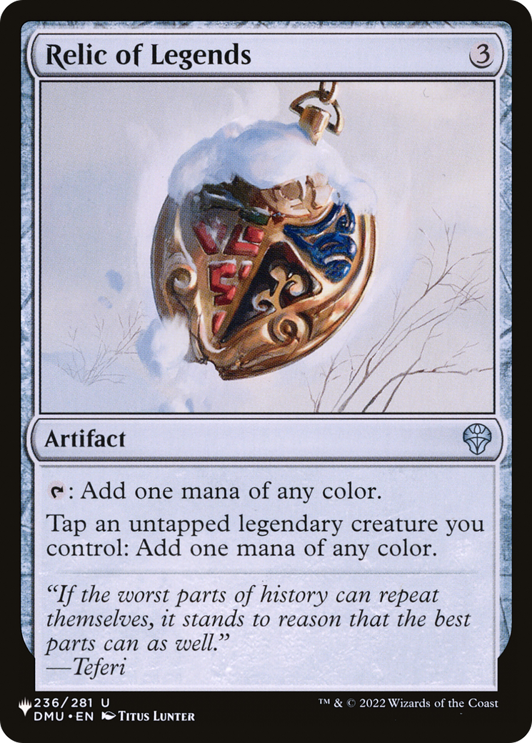 Relic of Legends [The List] | Webway Games