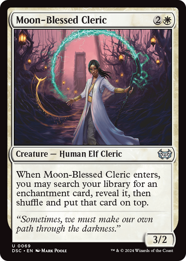 Moon-Blessed Cleric [Duskmourn: House of Horror Commander] | Webway Games