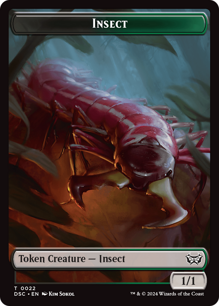 Shapeshifter // Insect (0022) Double-Sided Token [Duskmourn: House of Horror Commander Tokens] | Webway Games