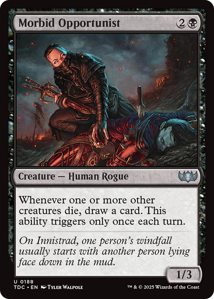 Morbid Opportunist [Tarkir: Dragonstorm Commander] | Webway Games