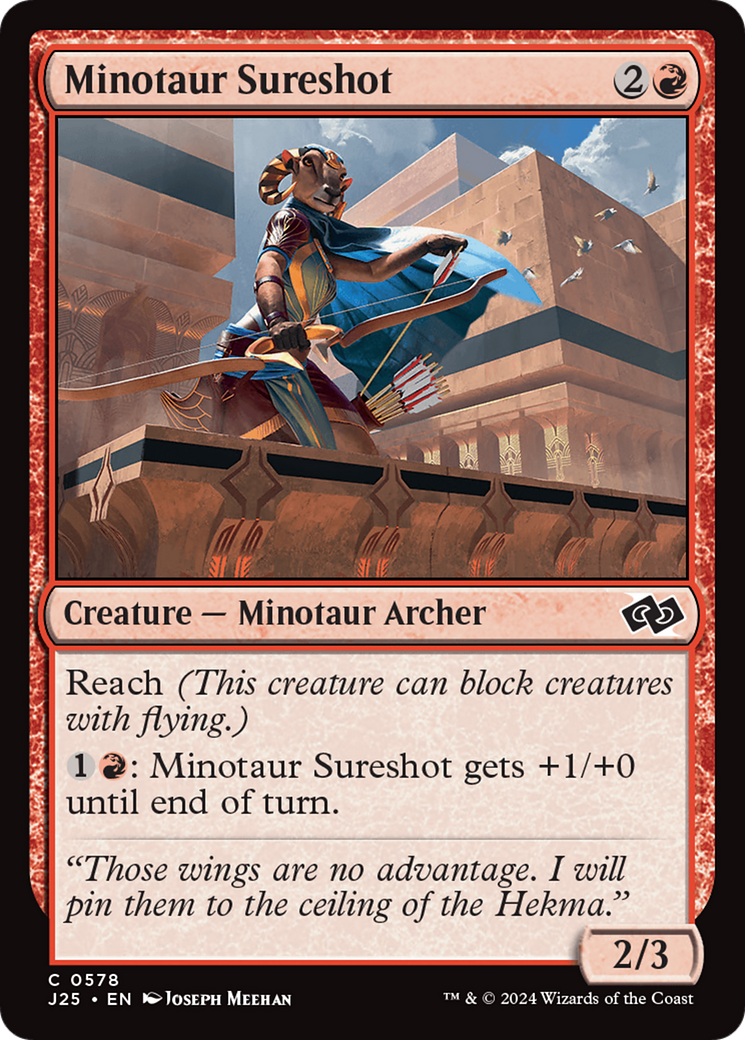 Minotaur Sureshot [Foundations Jumpstart] | Webway Games