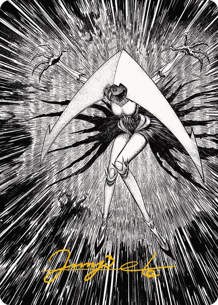 Elesh Norn, Mother of Machines 2 Art Card (Gold-Stamped Signature) [Phyrexia: All Will Be One Art Series] | Webway Games