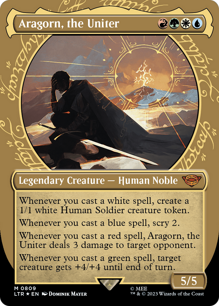 Aragorn, the Uniter (Showcase) (Surge Foil) [The Lord of the Rings: Tales of Middle-Earth] | Webway Games