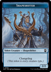 Shapeshifter (0008) (Ripple Foil) // Dragon Double-Sided Token [Modern Horizons 3 Commander Tokens] | Webway Games