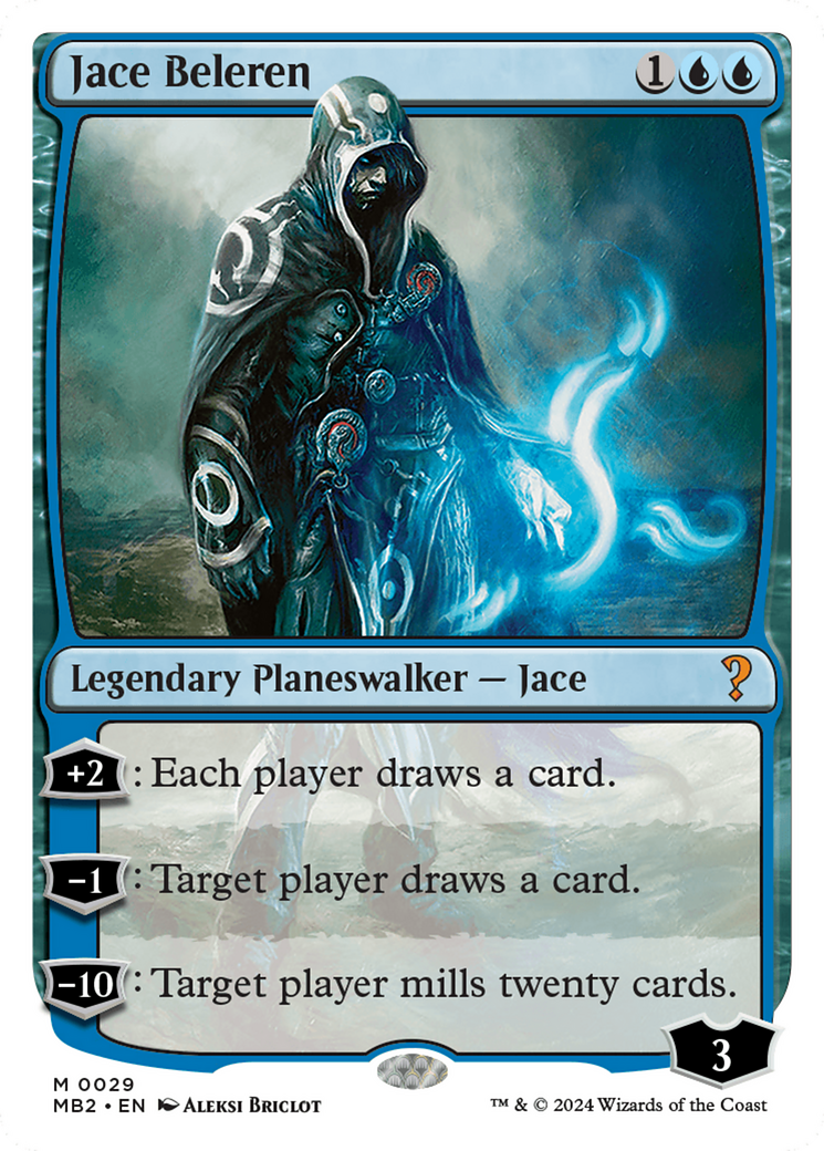 Jace Beleren (White Border) [Mystery Booster 2] | Webway Games