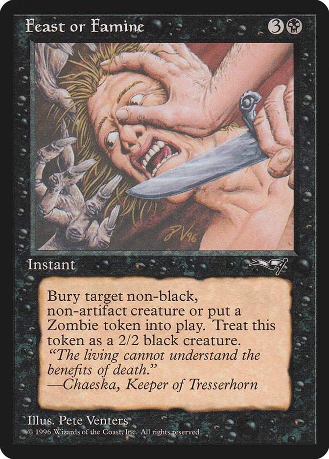 Feast or Famine (Face Pressed) [Alliances] | Webway Games