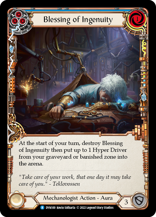 Blessing of Ingenuity (Blue) [DYN100] (Dynasty) | Webway Games