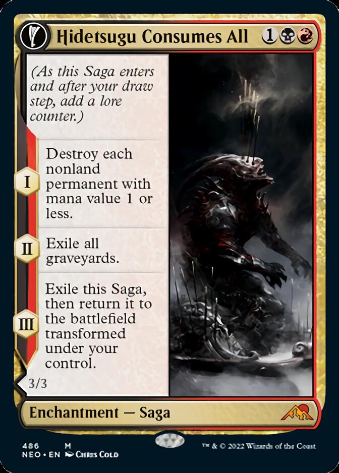 Hidetsugu Consumes All // Vessel of the All-Consuming (Extended Art) [Kamigawa: Neon Dynasty] | Webway Games