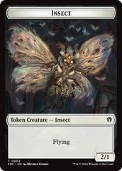 Insect // Rogue Double-Sided Token [Reality Fracture Commander Tokens] | Webway Games