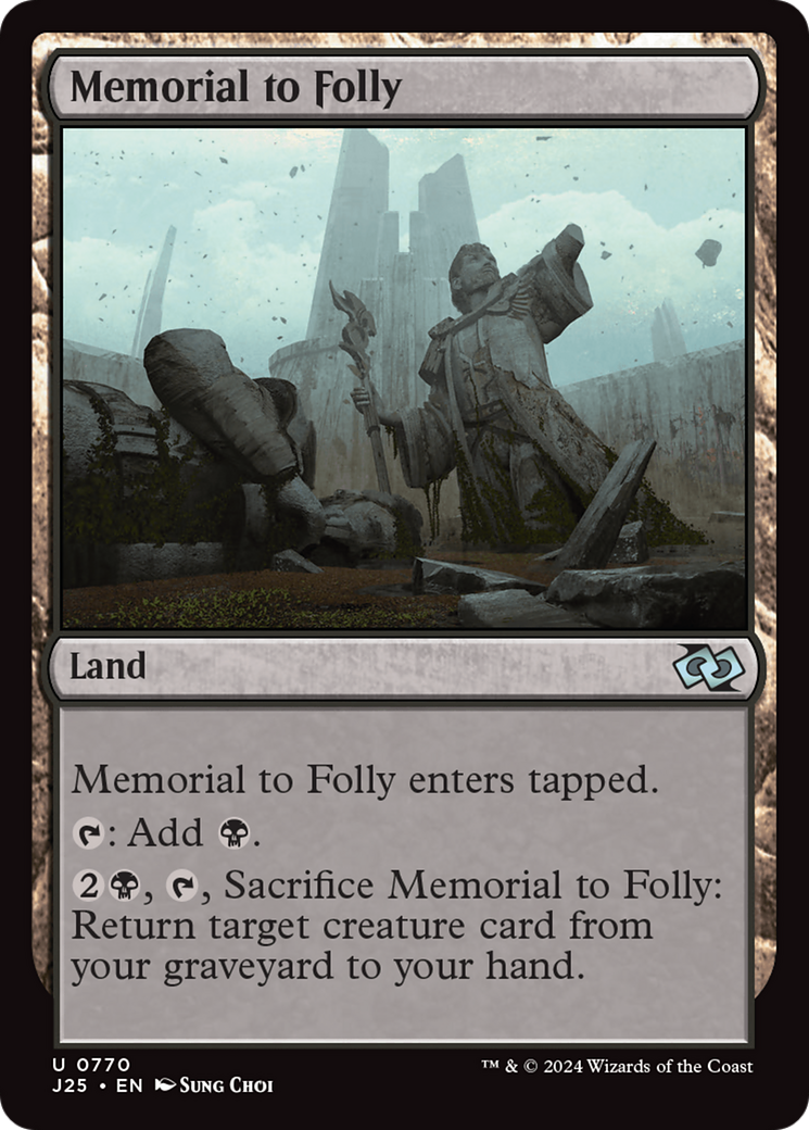 Memorial to Folly [Foundations Jumpstart] | Webway Games