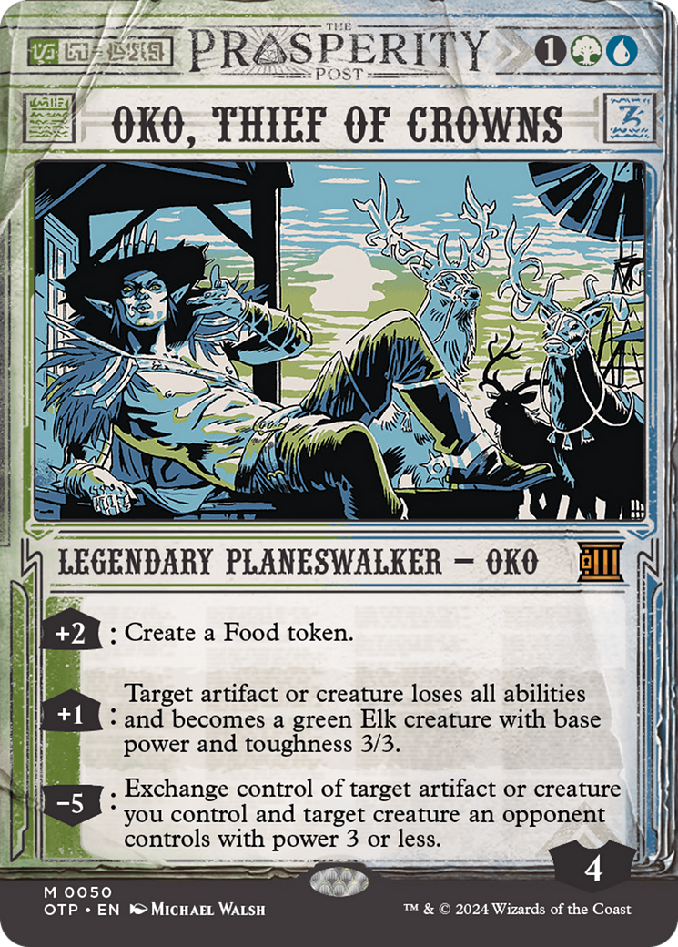 Oko, Thief of Crowns [Outlaws of Thunder Junction: Breaking News] | Webway Games