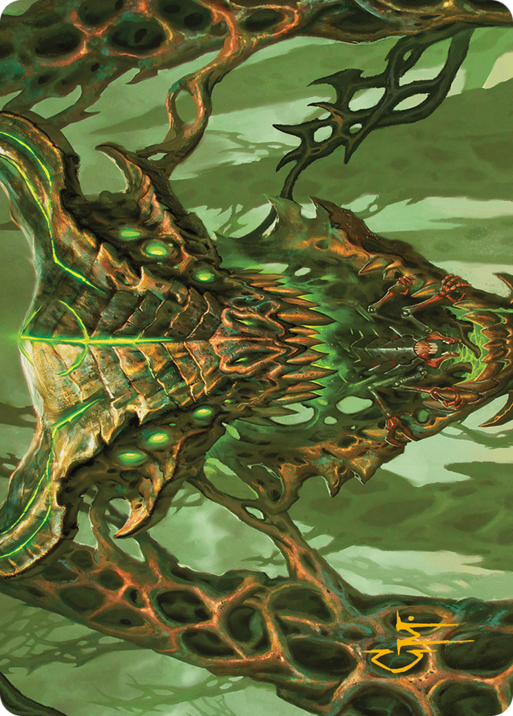 Colossal Dreadmask Art Card (Gold-Stamped Signature) [Modern Horizons 3 Art Series] | Webway Games