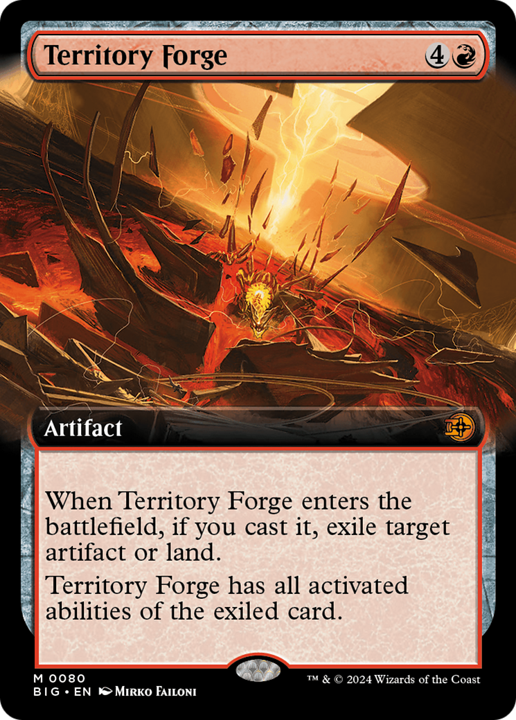 Territory Forge (Extended Art) [Outlaws of Thunder Junction: The Big Score] | Webway Games