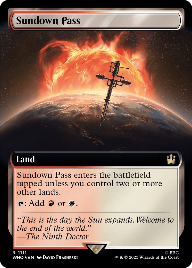 Sundown Pass (Extended Art) (Surge Foil) [Doctor Who] | Webway Games
