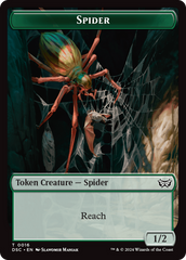 Treefolk // Spider Double-Sided Token [Duskmourn: House of Horror Commander Tokens] | Webway Games