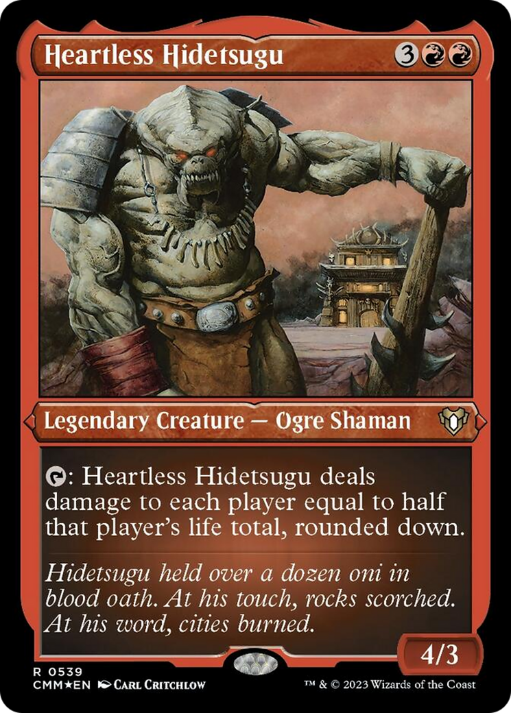 Heartless Hidetsugu (Foil Etched) [Commander Masters] | Webway Games