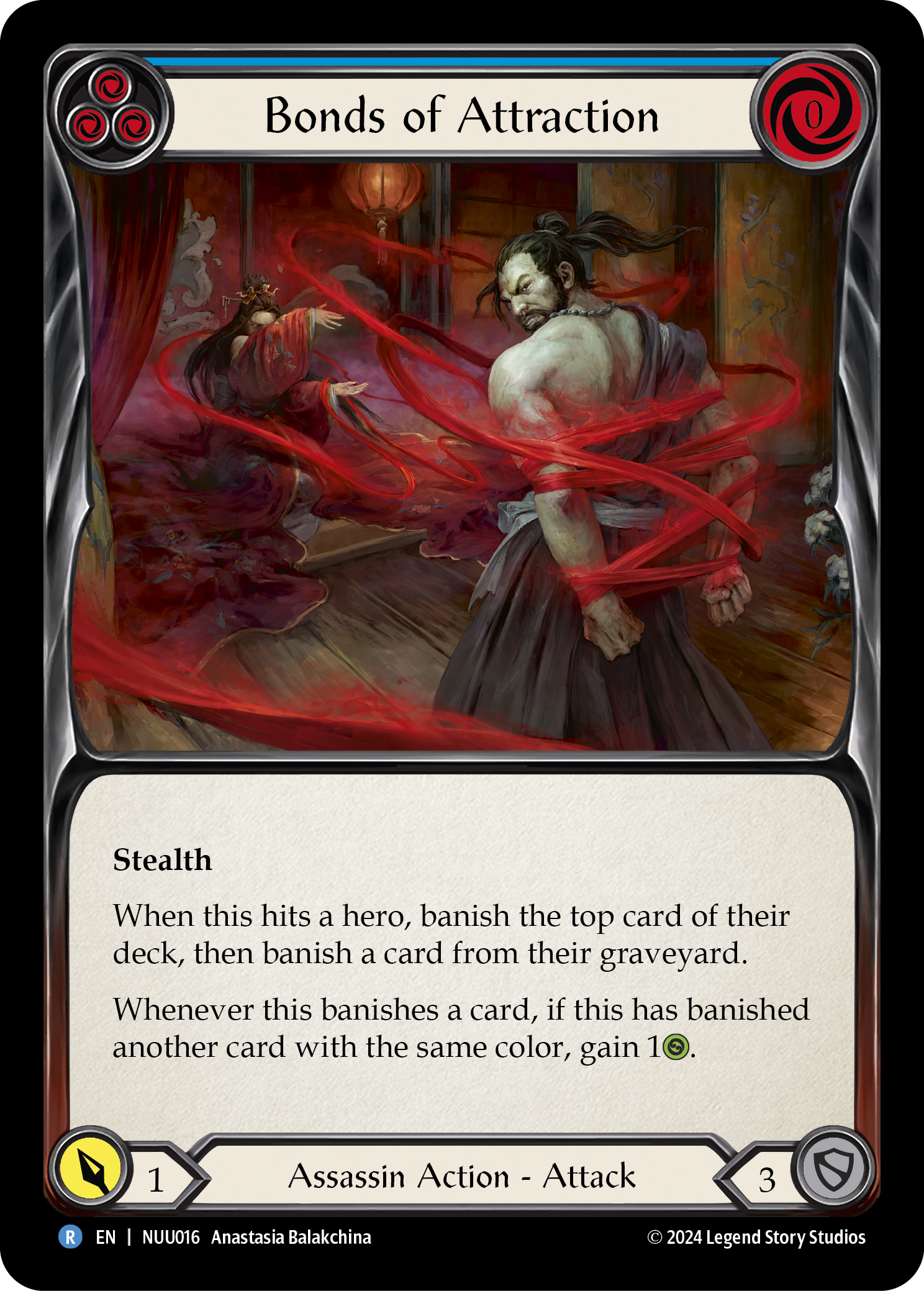 Bonds of Attraction (Blue) [NUU016] (Part the Mistveil Nuu Blitz Deck) | Webway Games