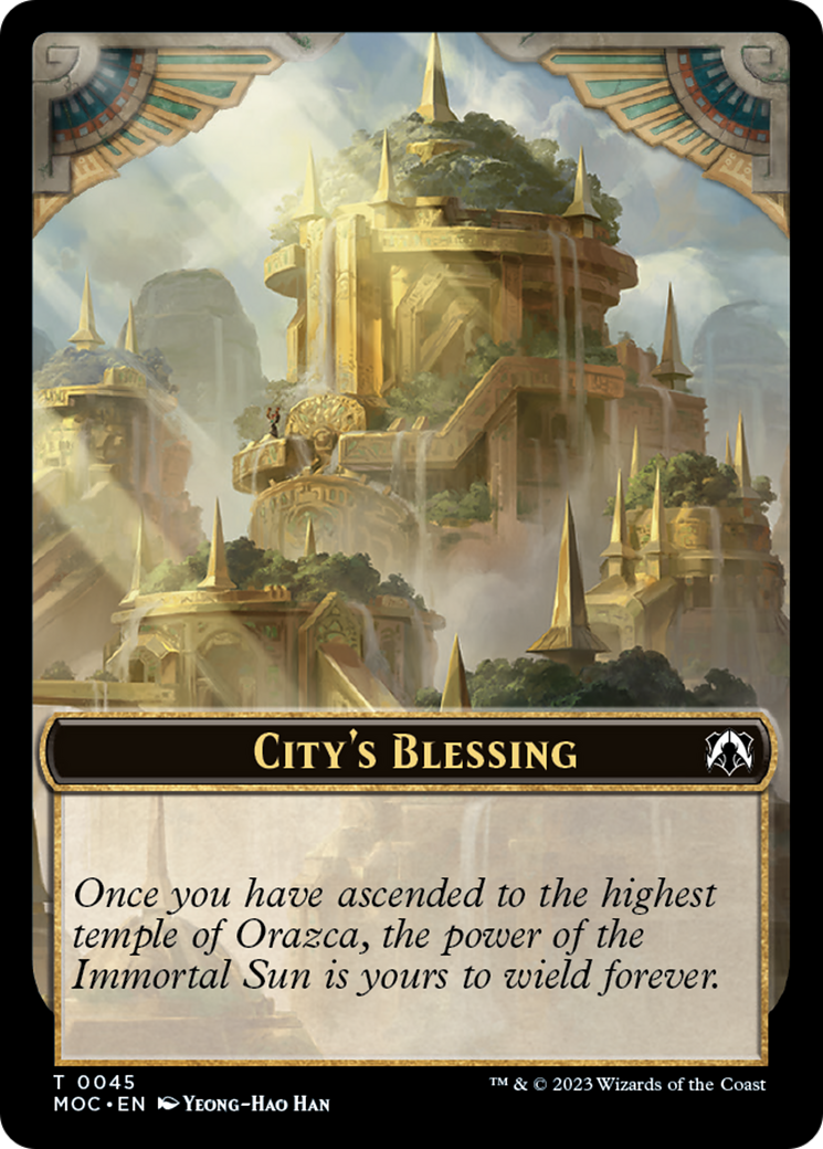 Elephant // City's Blessing Double-Sided Token [March of the Machine Commander Tokens] | Webway Games