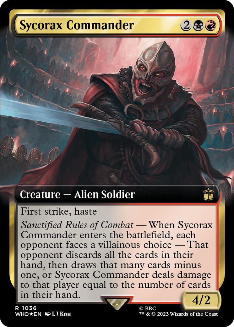 Sycorax Commander (Extended Art) (Surge Foil) [Doctor Who] | Webway Games