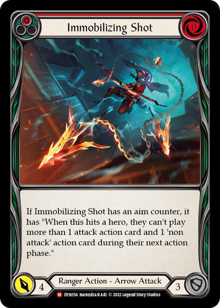 Immobilizing Shot [DYN154] (Dynasty)  Rainbow Foil | Webway Games
