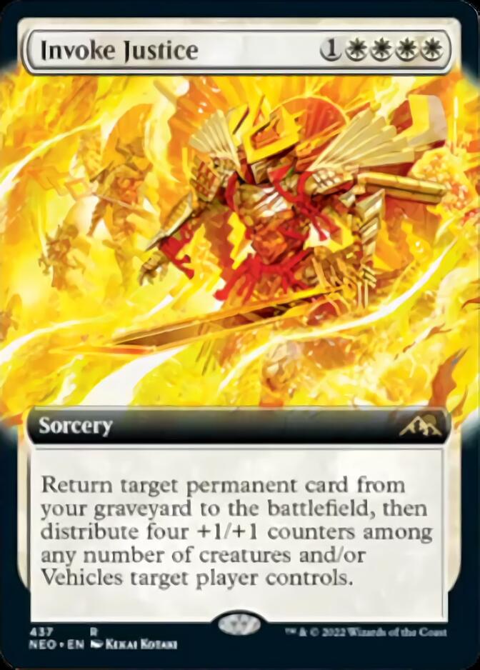 Invoke Justice (Extended Art) [Kamigawa: Neon Dynasty] | Webway Games
