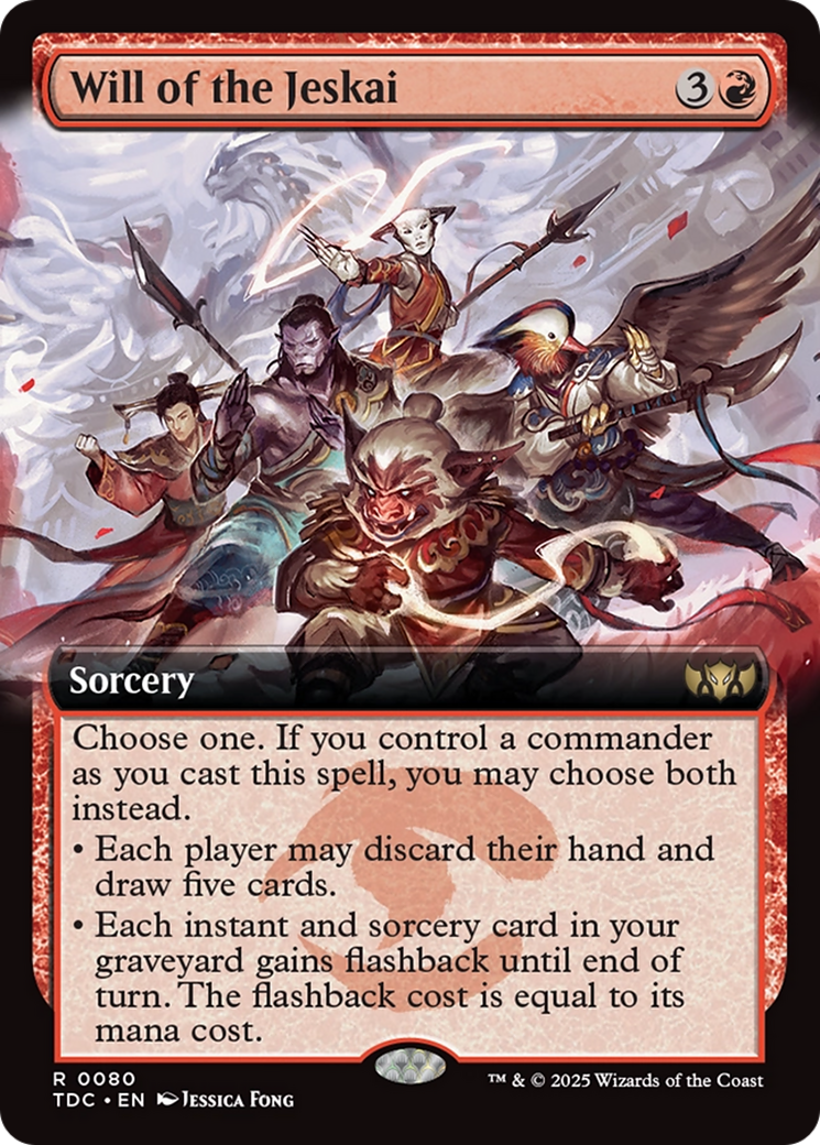 Will of the Jeskai (Extended Art) [Tarkir: Dragonstorm Commander] | Webway Games