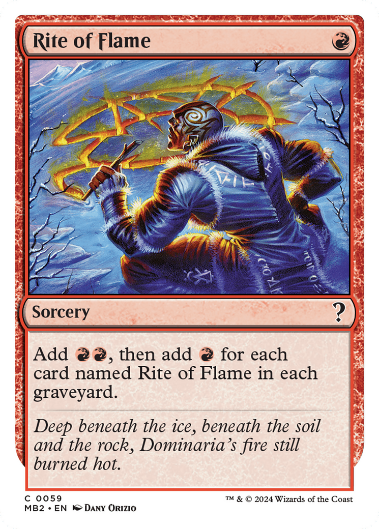 Rite of Flame (White Border) [Mystery Booster 2] | Webway Games