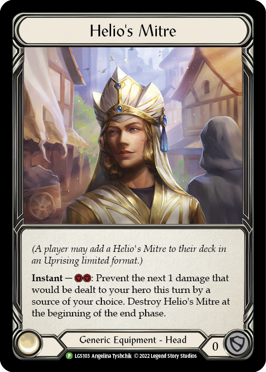 Helio's Mitre [LGS103] (Promo)  Rainbow Foil | Webway Games